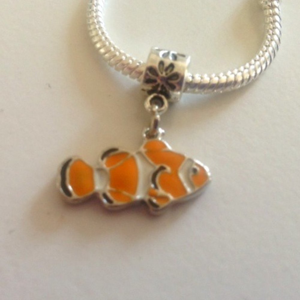 FISH Dangling Charm Bead For European Style Charm Bracelets